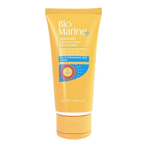 کرم ضد آفتاب بی رنگ بایومارین SPF50 مدل AQUA SUN حجم 50 میلی لیتر