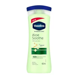 لوسیون بدن وازلین مدل Intensive Care Aloe Soothe حجم ۴۰۰ میلیلیتر لوسیون بدن وازلین مدل Intensive Care Aloe Soothe حجم ۴۰۰ میلیلیتر