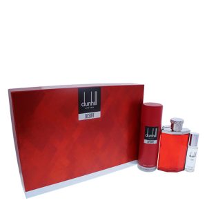 ست هدیه ۳ تکه مردانه دانهیل مدل Desire Red شامل ادو تویلت ۱۰۰ میل + ۳۰ میل + اسپری بدن ۱۹۵ میل